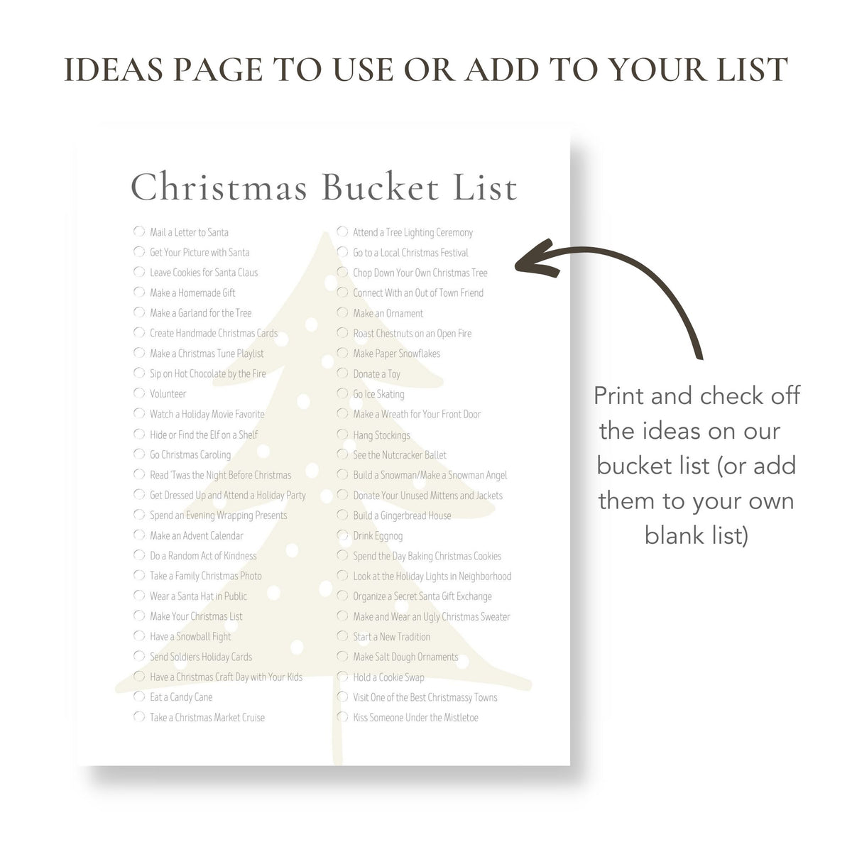 Printable Christmas Bucket List (Blank Template Included!) β buck & co. Printable Christmas Bucket List (Blank Template Included!) β buck & co.