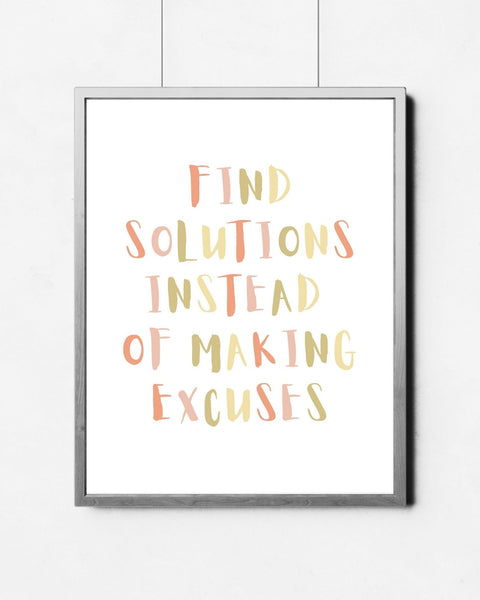 Find Solutions Wall Art (Printable)