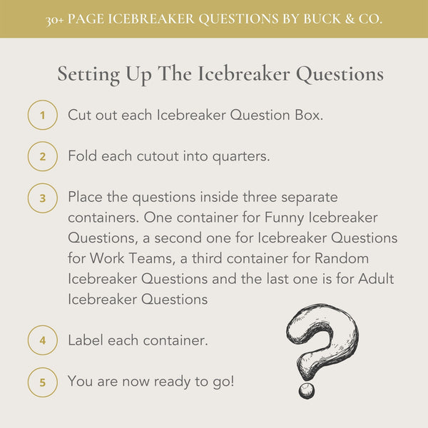 Icebreaker Questions (Printable)