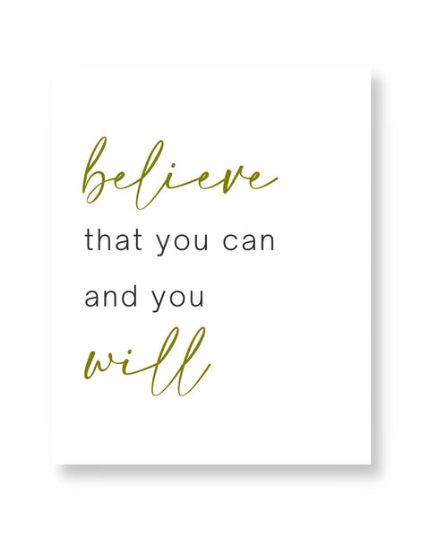 Believe That You Can Wall Art (Printable)