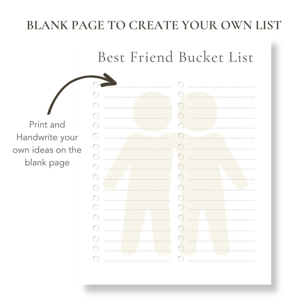 Best Friend Bucket List