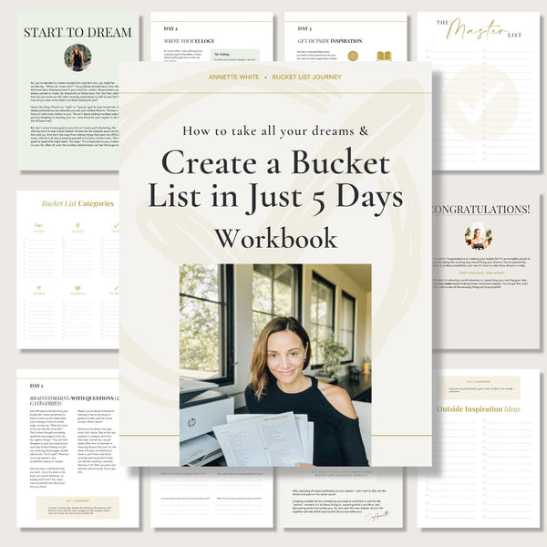 Create Your Bucket List Workbook