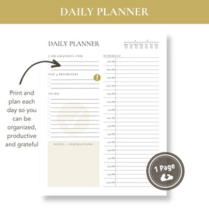 Daily Planner (Printable)