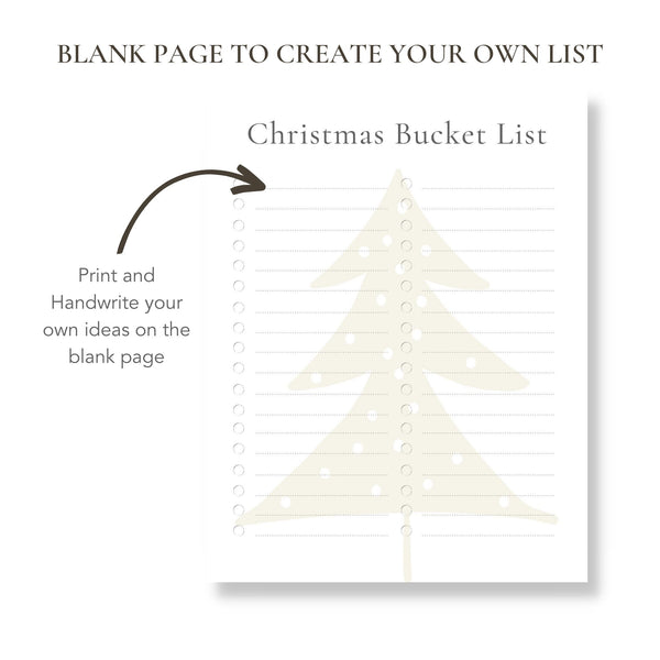 Christmas Bucket List (Printable)