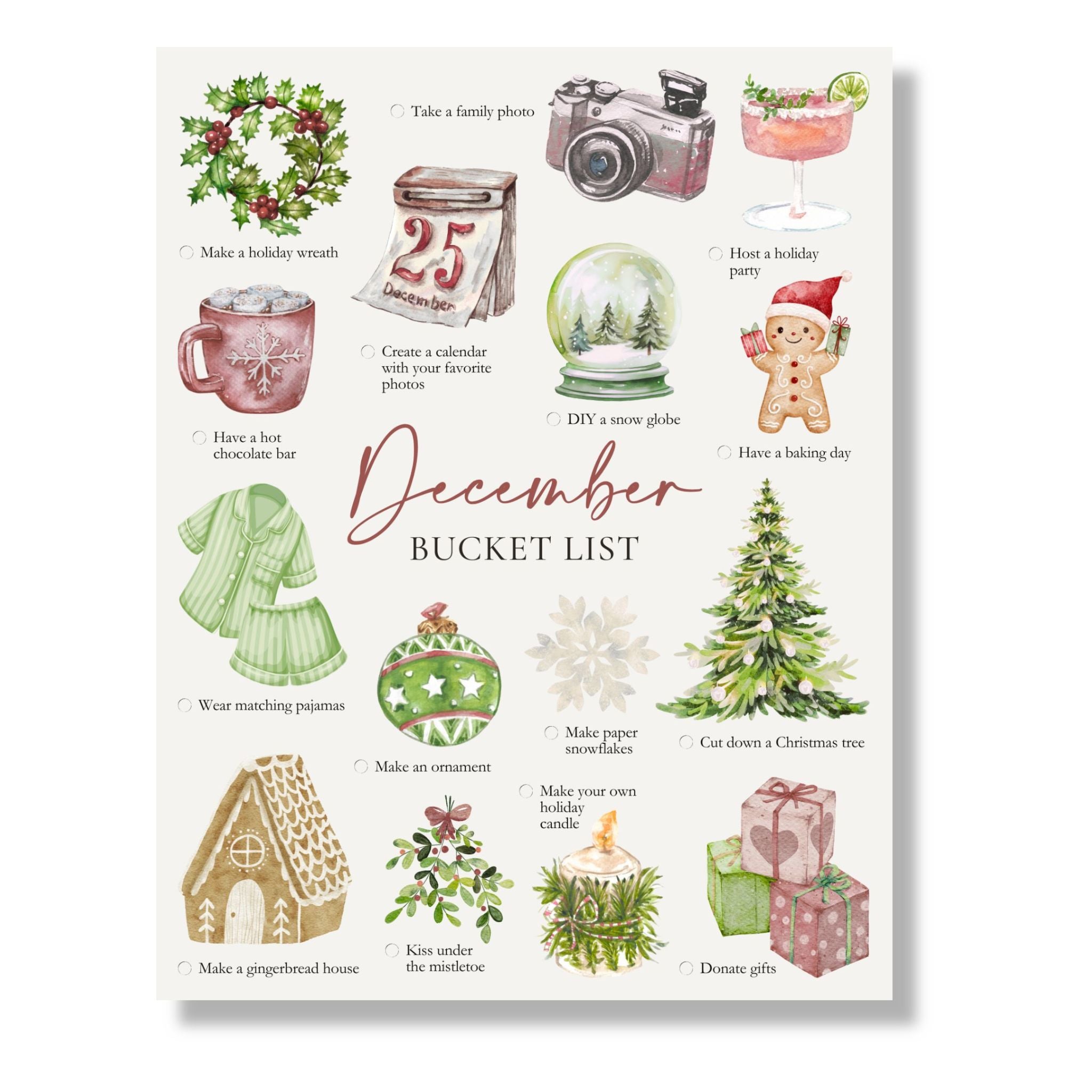 December Bucket List