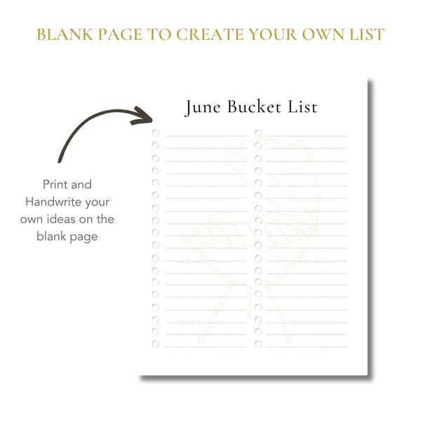 June Bucket List (Printable)