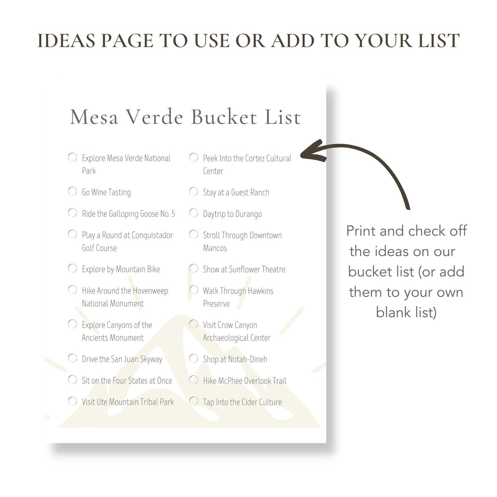Printable Mesa Verde Colorado Bucket List Blank Template Included printable-mesa-verde-colorado-bucket-list-blank-template-included