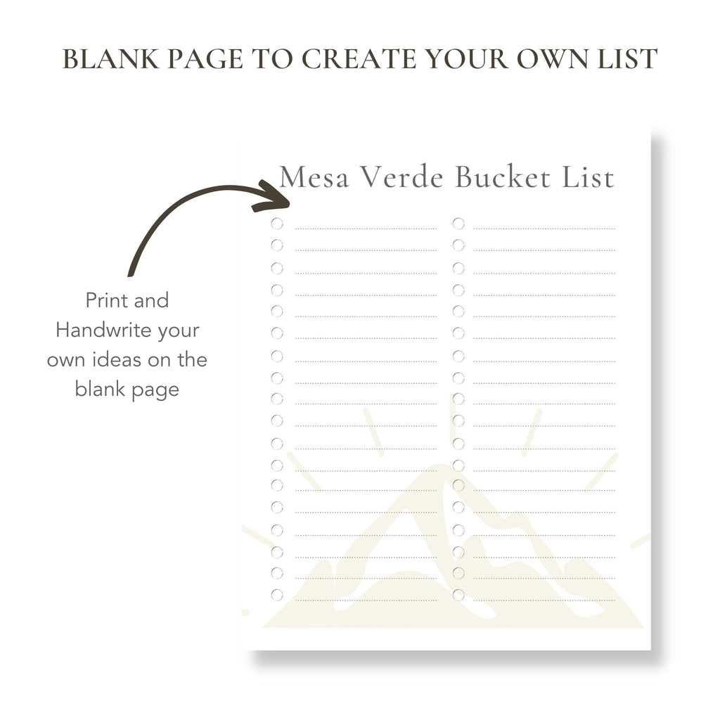 Printable Mesa Verde Colorado Bucket List Blank Template Included printable-mesa-verde-colorado-bucket-list-blank-template-included