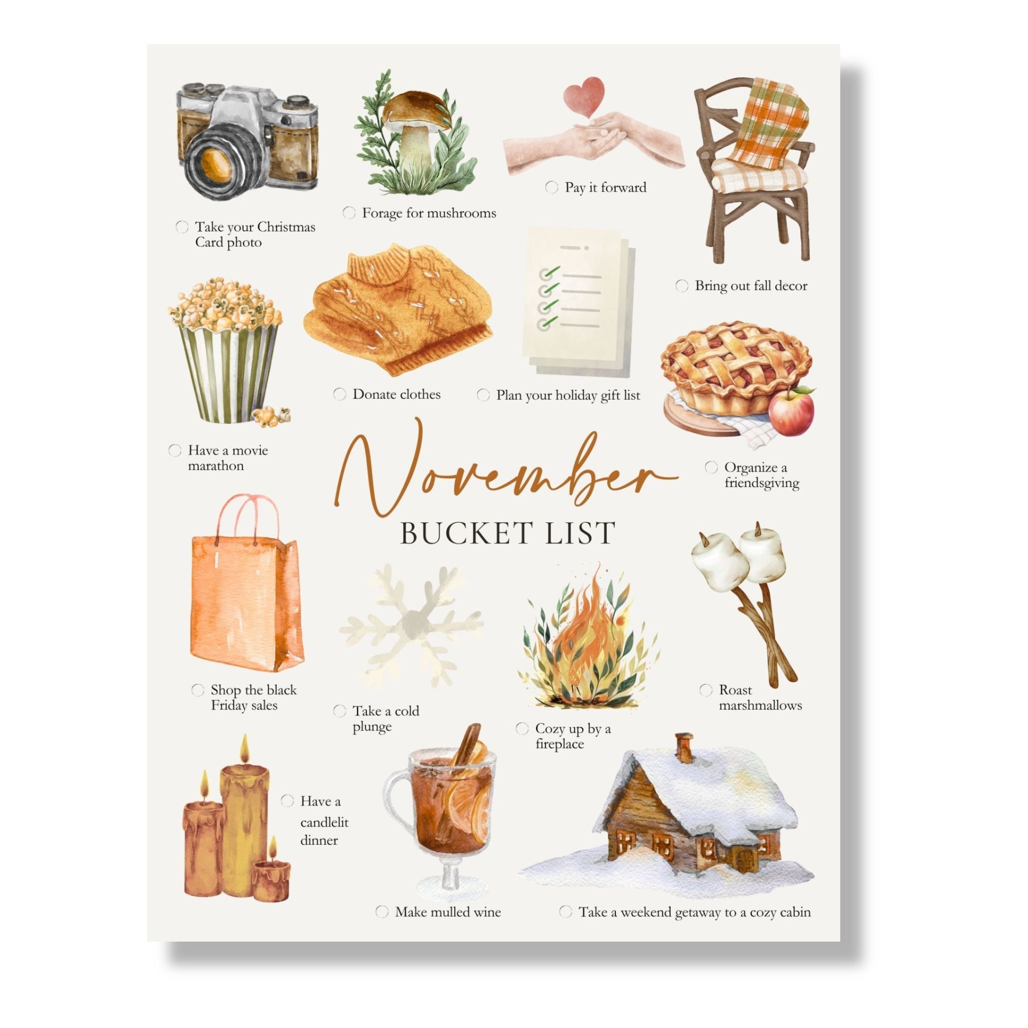 November Bucket List