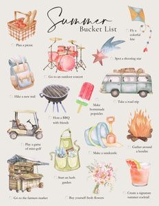 Summer Bucket List (Printable)