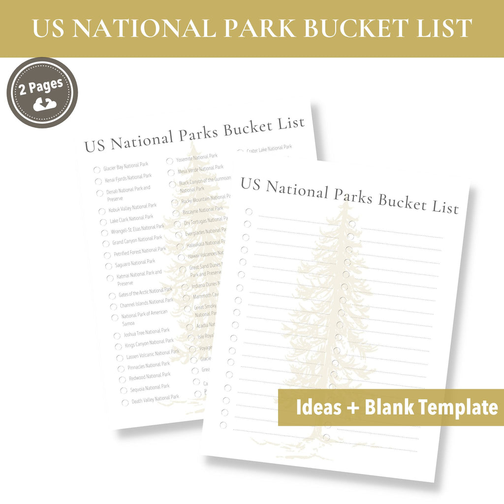 Printable US National Parks Bucket List Blank Template Included printable-us-national-parks-bucket-list-blank-template-included