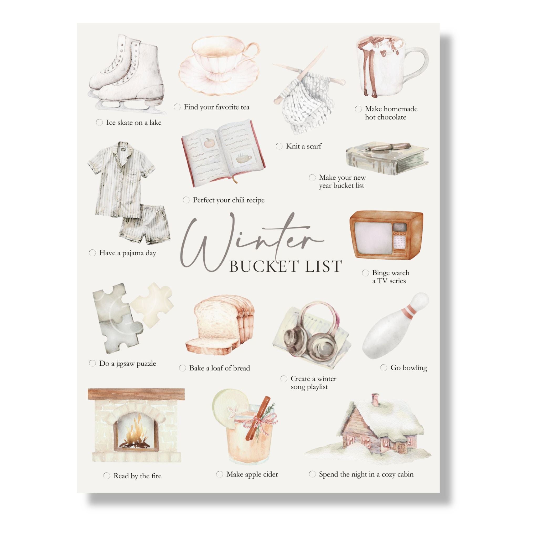 Winter Bucket List