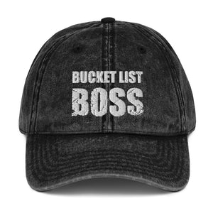 bucket list boss hat