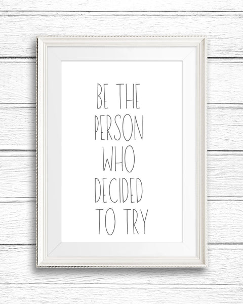 Be The Person Wall Art (Printable)