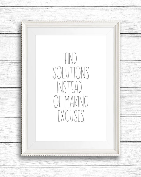 Find Solutions Wall Art (Printable)