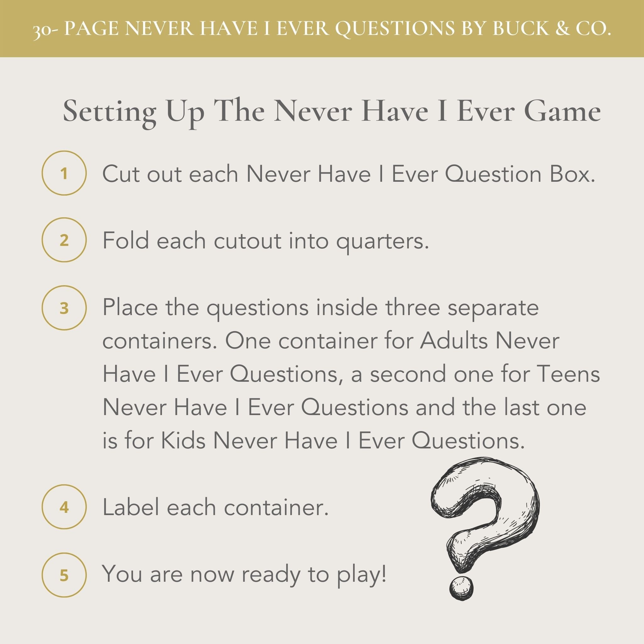 Printable Never Have I Ever Questions – buck & co.