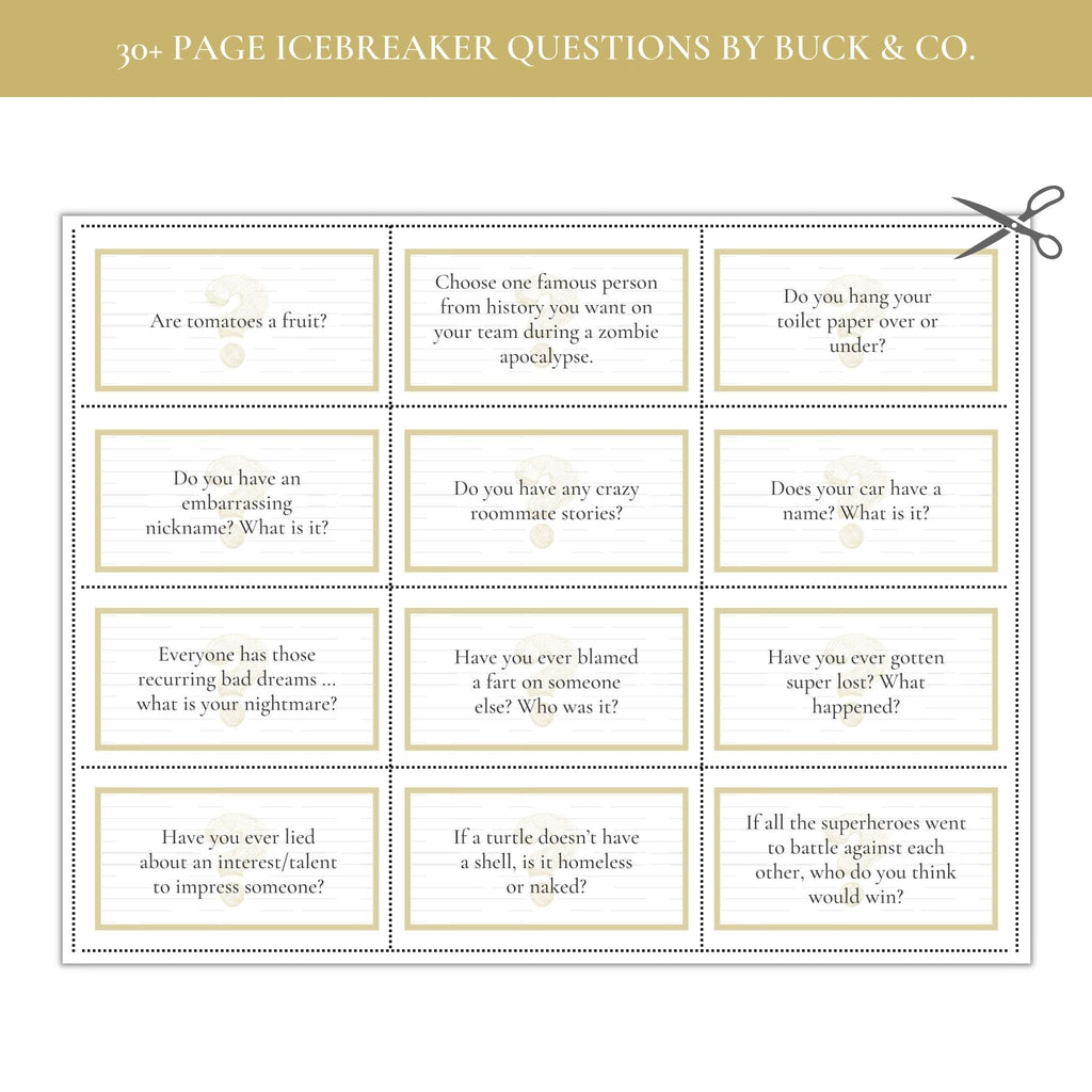 Ice Breaker Questions Printable Ice Breaker Questions Printable