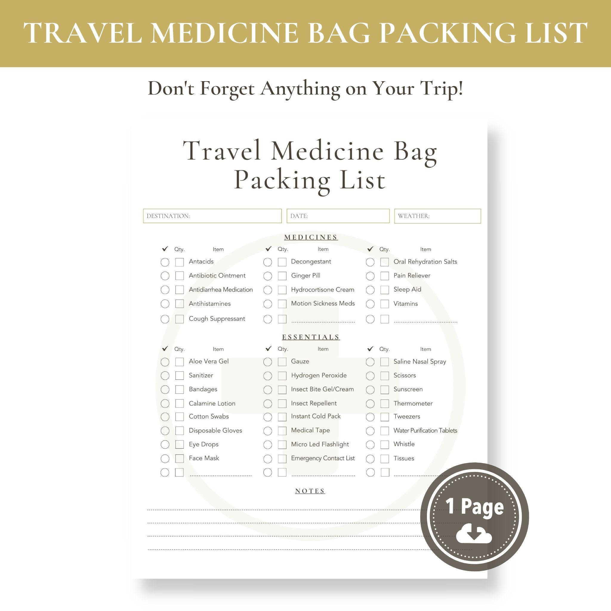 Ultimate Hospital Bag Packing Checklist (Free Printable)